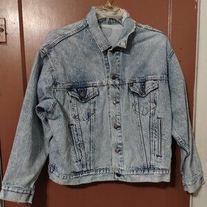 Vintage Levis 70507 Denim Trucker Jean Jacket Mens XL Distressed 1988 80s